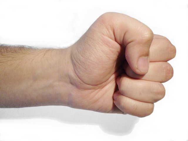 مشت کردن دستها