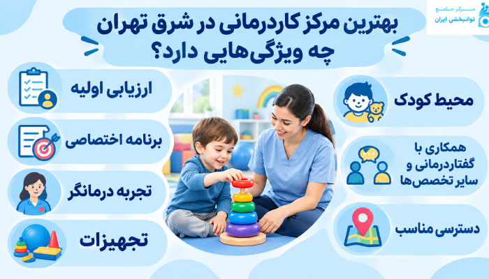 بهترین مرکز کاردرمانی در شرق تهران چه ویژگیهایی دارد؟