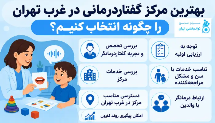 بهترین مرکز گفتاردرمانی در غرب تهران را چگونه انتخاب کنیم؟
