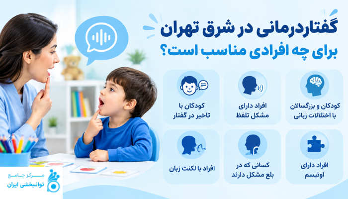 گفتاردرمانی در شرق تهران برای چه افرادی مناسب است؟